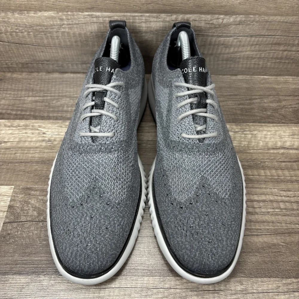 Cole Haan Zerogrand Knit Oxford Gray Mens US Size 10 C27565 Sneakers
